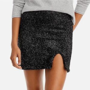 Bardot Black Sparkly Mini Skirt
